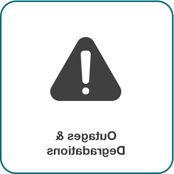 Warning icon - outages and degradations